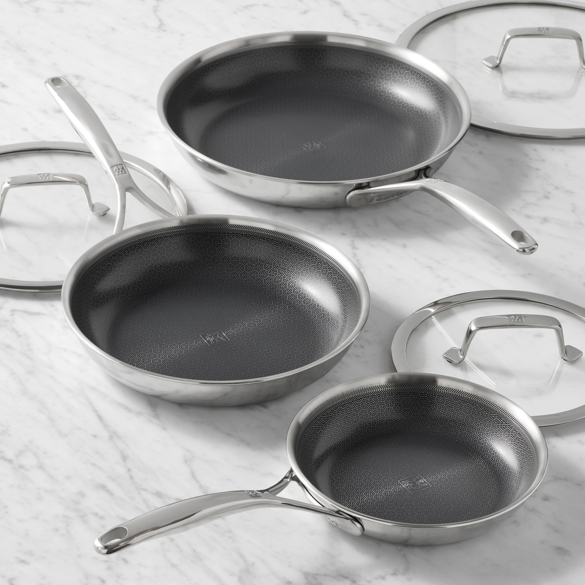 Zwilling Peak Hybrid Ceramic Nonstick Fry Pan, 6-Piece Set Sansujyuku sansujyuku.com