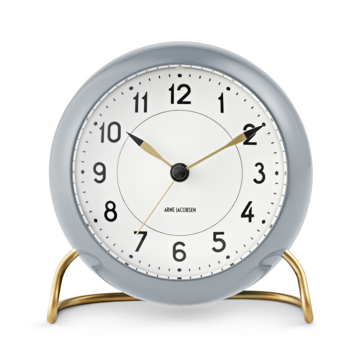 Arne Jacobsen Table Clock, Brass Alarm | Williams Sonoma