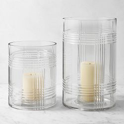 Calloway Plaid Hurricane Candle Holder