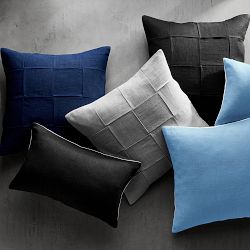 Reversible Belgian Linen Pillow Cover