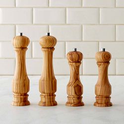 Williams Sonoma Traditional Olivewood Salt &amp; Pepper Mills Set