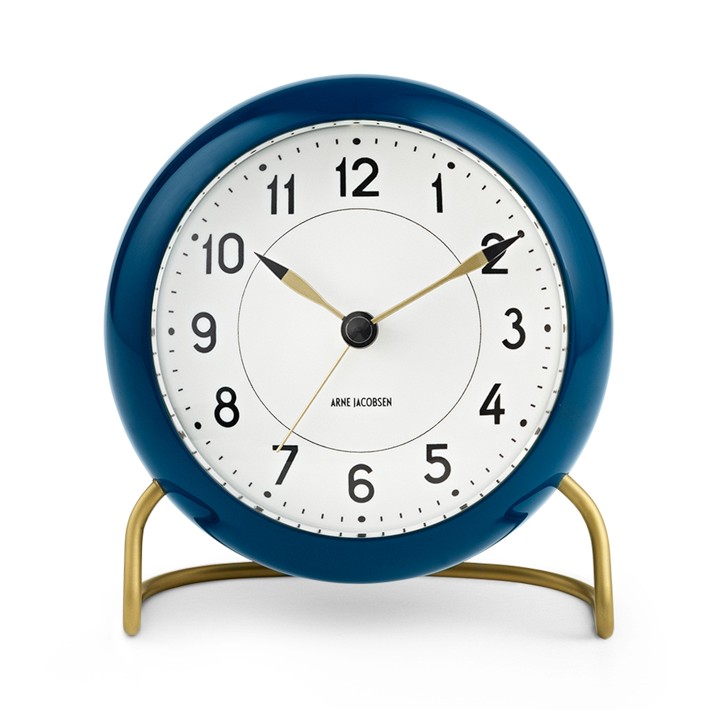 Arne Jacobsen Table Clock, Brass Alarm | Williams Sonoma