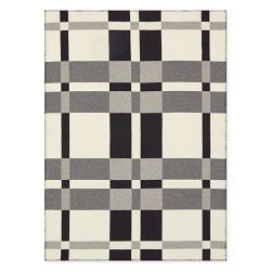 Keiran Wool Jacquard Throw, Black