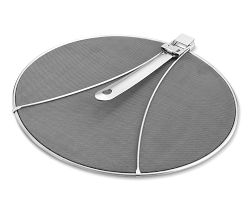 Williams Sonoma Stainless-Steel Odor Absorbing Splatter Screen with Folding Handle