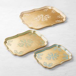 OPEN BOX: Florentine Wood Scallop Nesting Trays