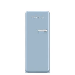 SMEG 50's Style Retro FAB 28 Refrigerator with Ice Compartment, Blue, Left Hinge