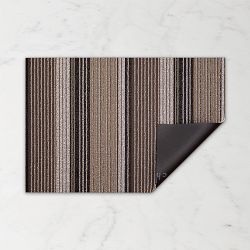 Chilewich Pleat Stripe Tufted Rug 18x28 Oyster