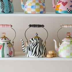 MacKenzie-Childs Zebra Tea Kettle, 2-Qt.