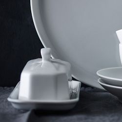 Pillivuyt Porcelain Covered Butter Dish