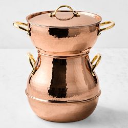 Williams Sonoma Copper Couscoussier, 4 1/2-Qt.