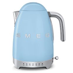 SMEG Variable Temperature Kettle 3D Logo, Pastel Blue