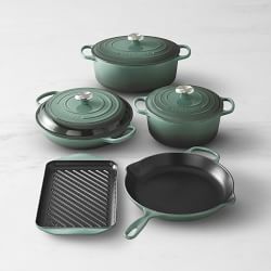Le Creuset Signature Enameled Cast Iron 8-Piece Cookware Set, Ocean