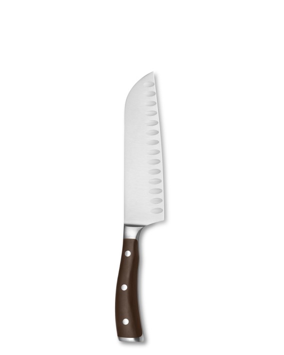 Wüsthof Ikon Blackwood Hollow-Edge Santoku, 7