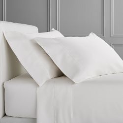 Chambers® 600 Thread Count Sateen Pillowcase, Set of 2, Standard, White