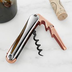 Williams Sonoma Wine Waiters Corkscrew, Stainless-Steel & Copper