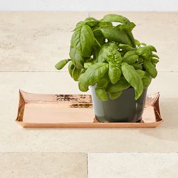 Copper Hammered Tray, Small