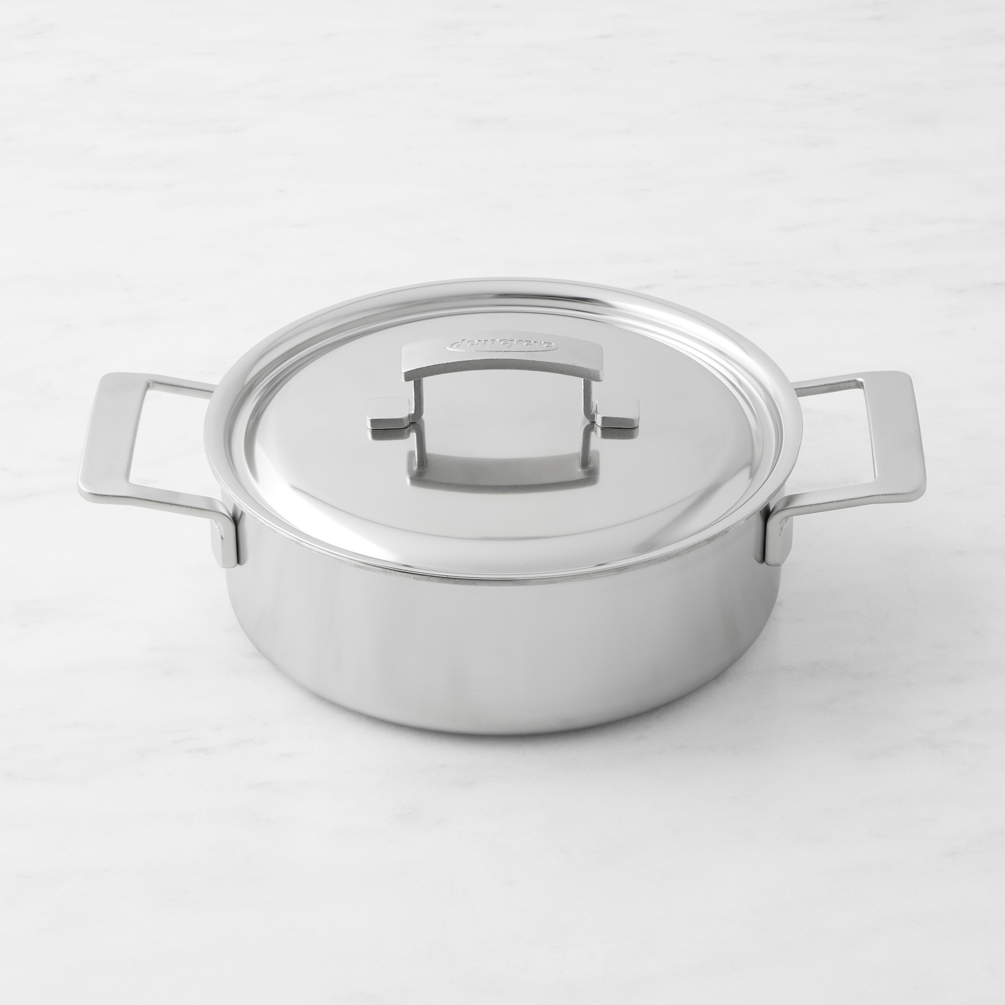 Demeyere Industry 5 Stainless-Steel Deep Sauté Pan, 4-Qt. Simolary simolary.com