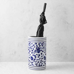 Blue & White Ceramic Umbrella Stand