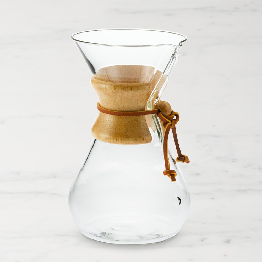 Chemex® Pour-Over Glass Coffee Maker with Wood Collar - 8-cup