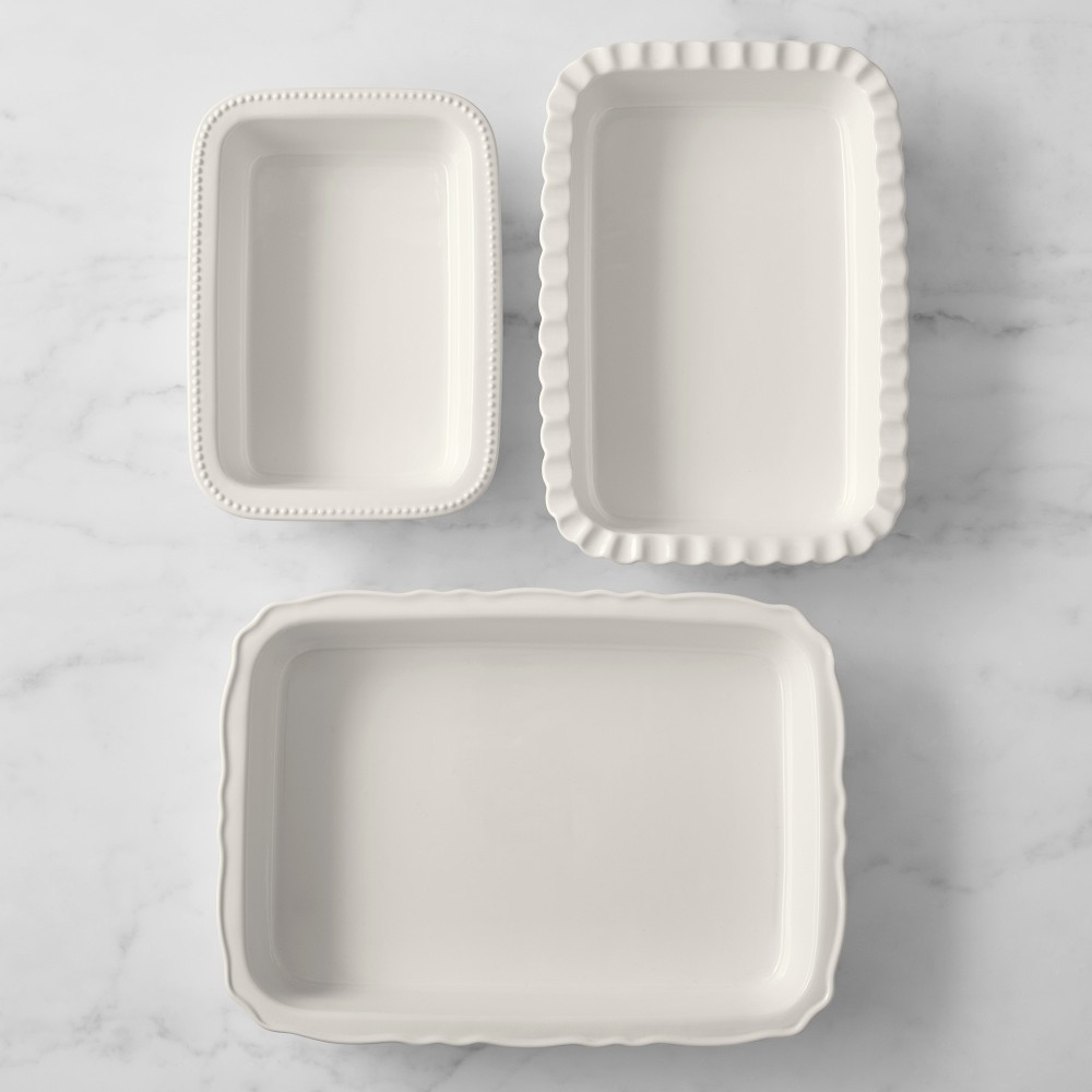 Williams Sonoma Stoneware Rectangular Bakers, Set of 3 - Set of 3