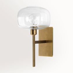 Scando Mod Sconce, Antique Brass