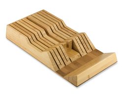 Shun 11-Slot In-Drawer Bamboo Knife Tray
