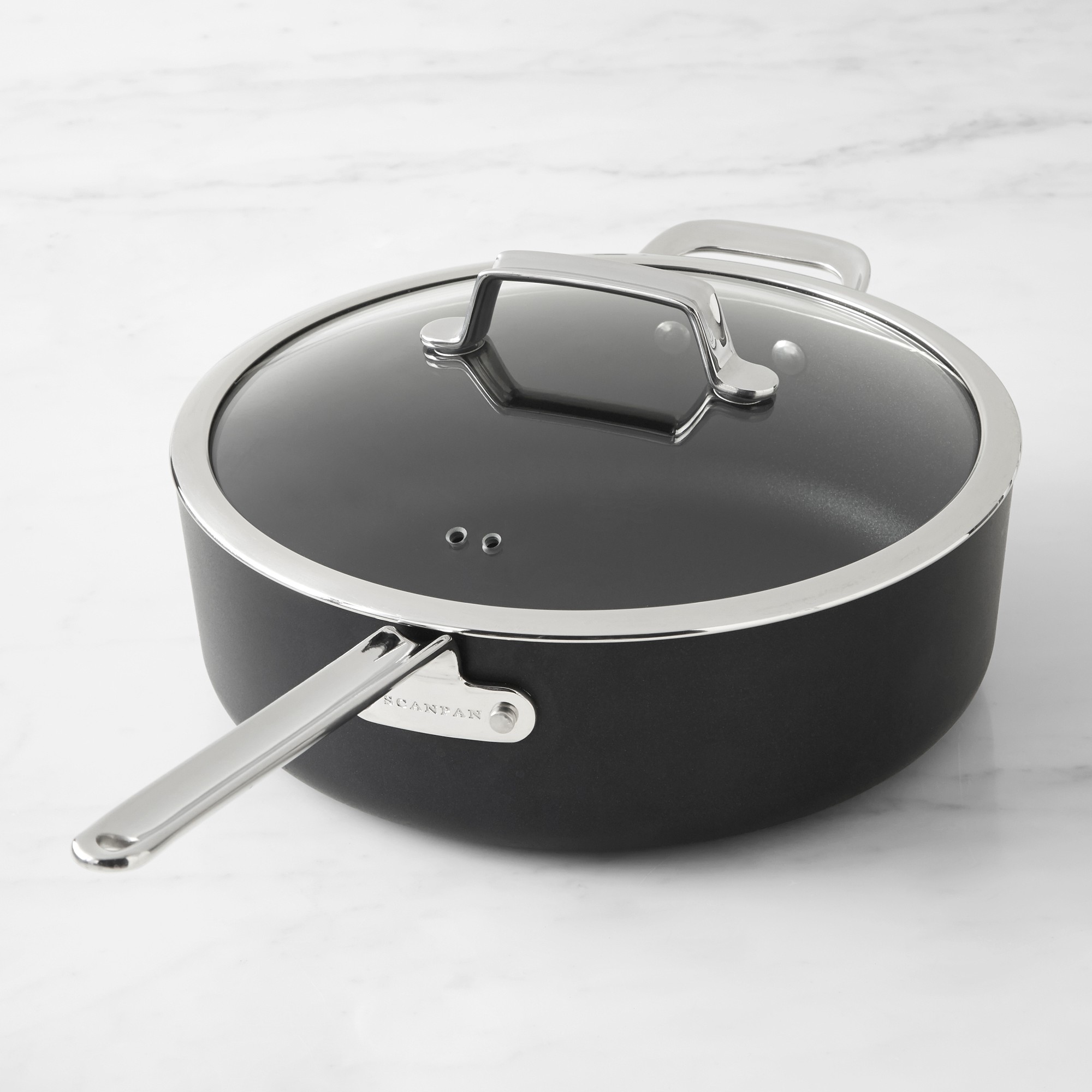 SCANPAN TechnIQ Nonstick Braiser Saute Pan, 6-Qt. Simolary simolary.com