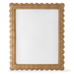 OPEN BOX:AERIN Wicker Scalloped Gallery Frame, 11" X 14"
