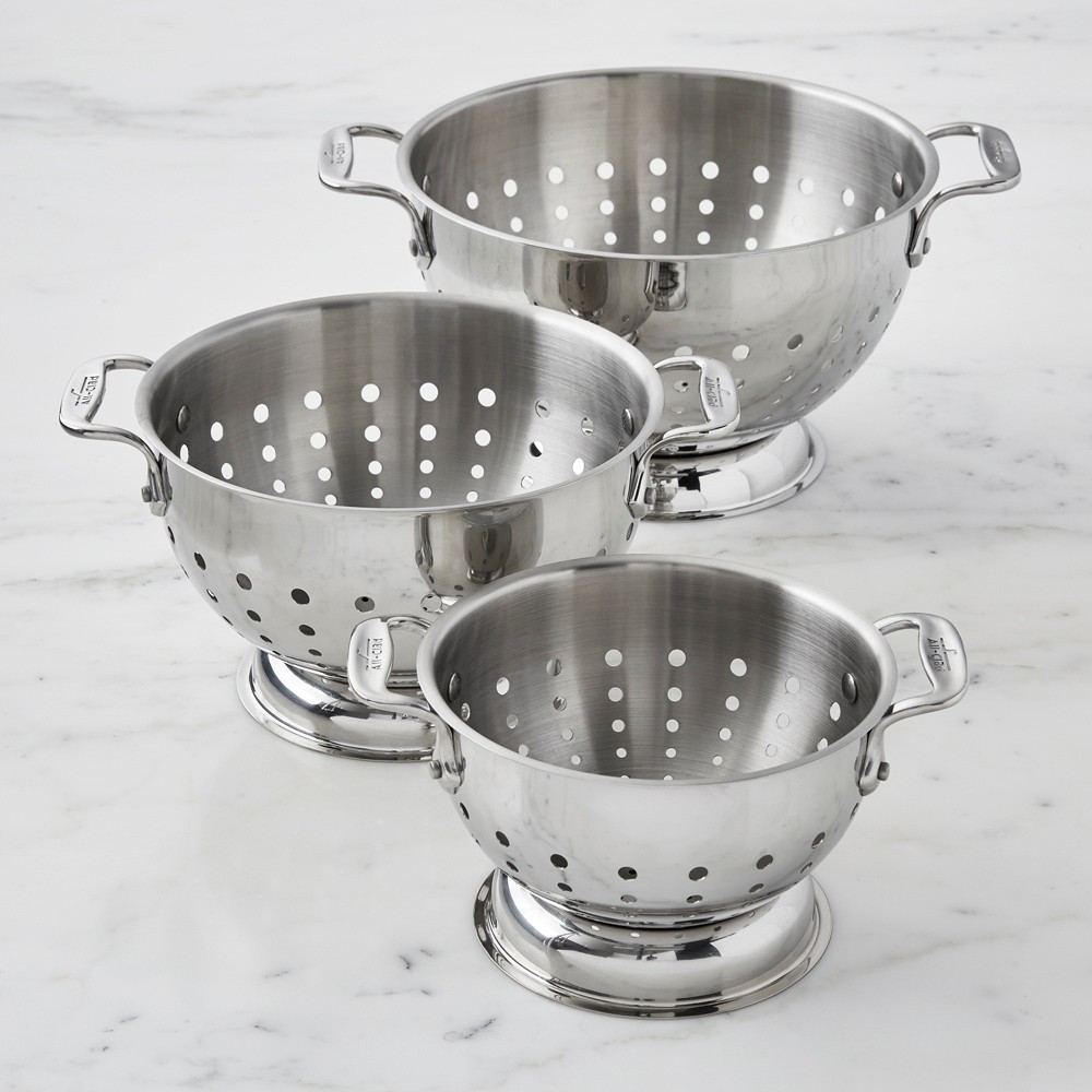 All-Clad Stainless-Steel Colanders - Set of 3