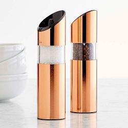 Trudeau Graviti Copper Electric Salt & Pepper Mill Set