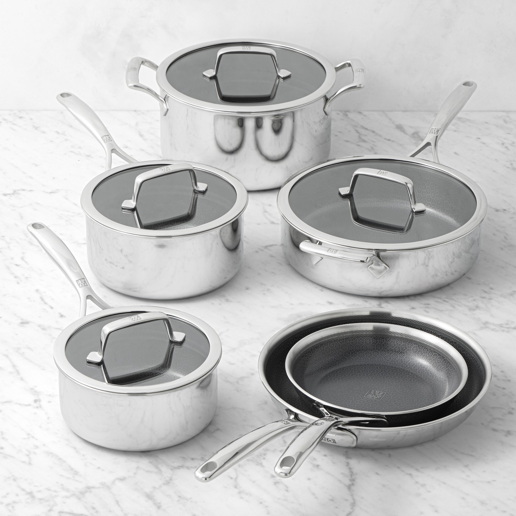 Zwilling Peak Hybrid Ceramic Nonstick 10-Piece Cookware Set Simolary simolary.com
