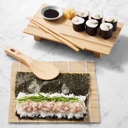 Joyce Chen Bamboo Sushi Board and Sushi Roller Kit