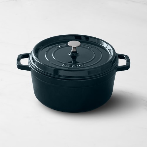 Staub Enameled Cast Iron Round Dutch Oven, 5.5-Qt., La Mer