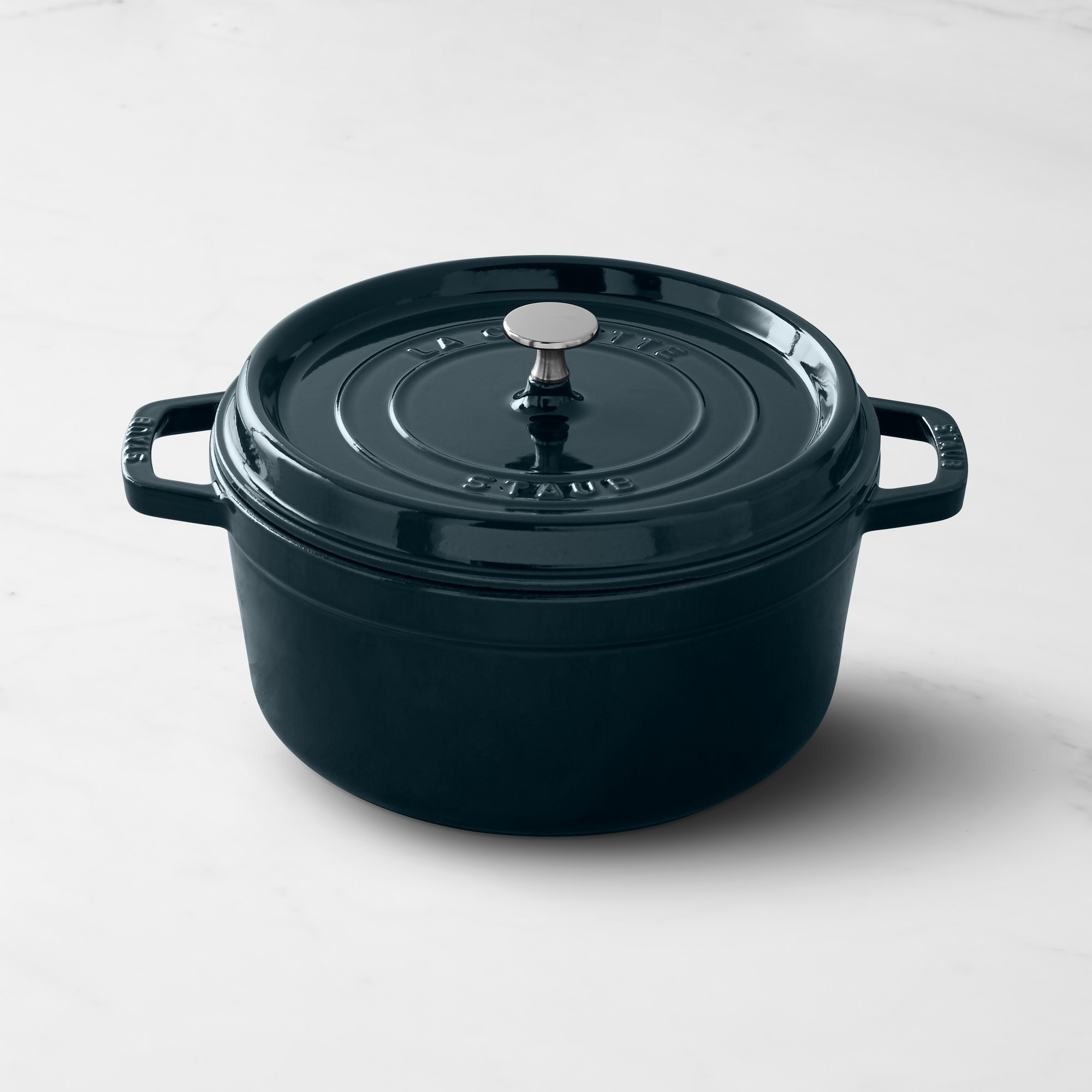 Staub Enameled Cast Iron Round Dutch Oven Simolary simolary.com