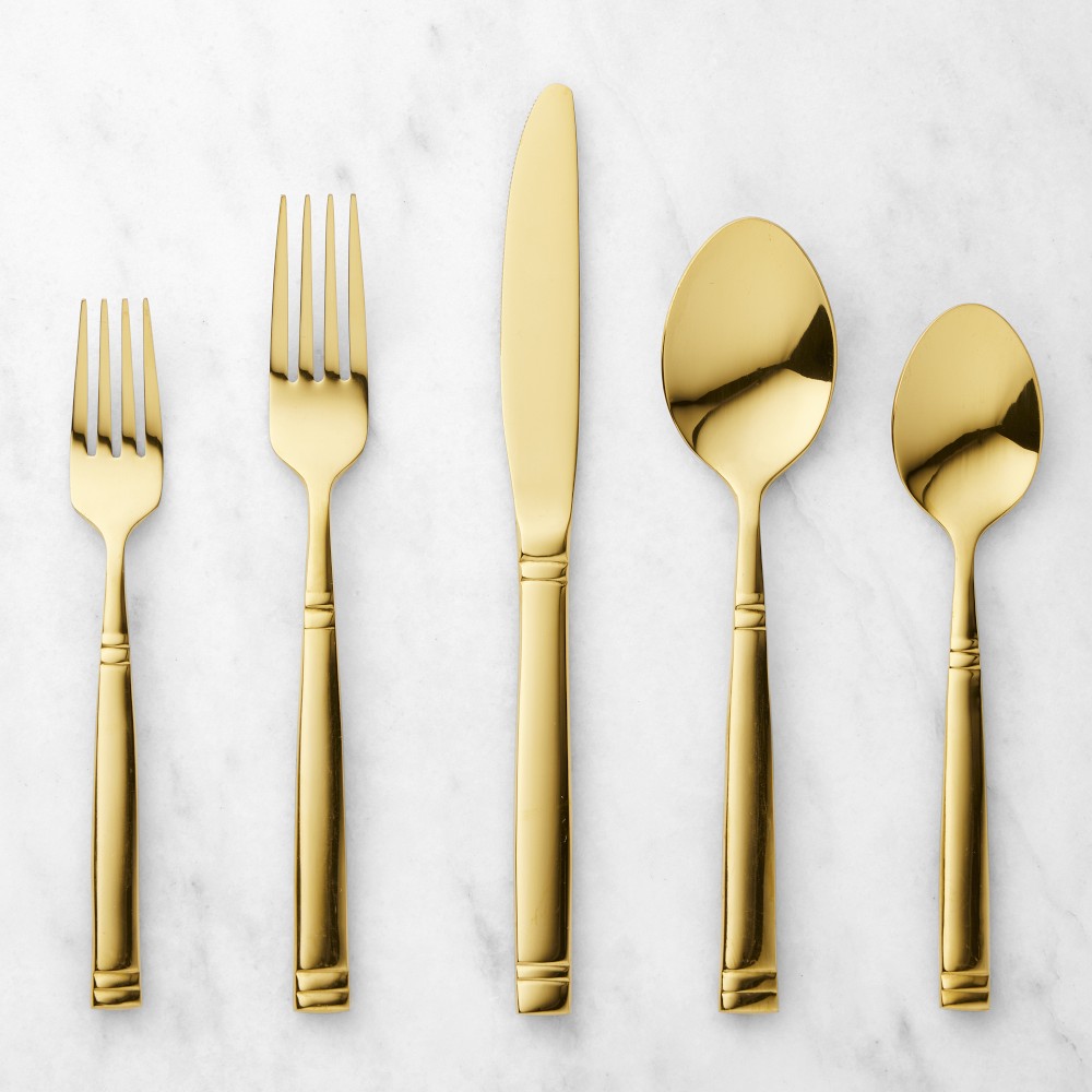 Brasserie 20-Piece Flatware Set - Gold