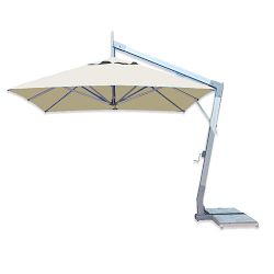 Williams Sonoma Aluminum Umbrella, Cantilever, Square, 10', Natural