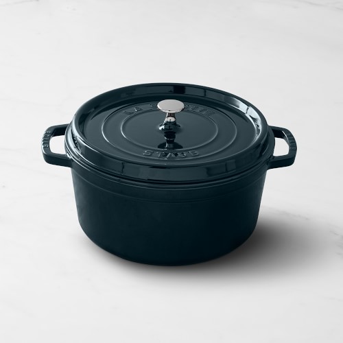 Staub Enameled Cast Iron Round Dutch Oven, 7-Qt., La Mer