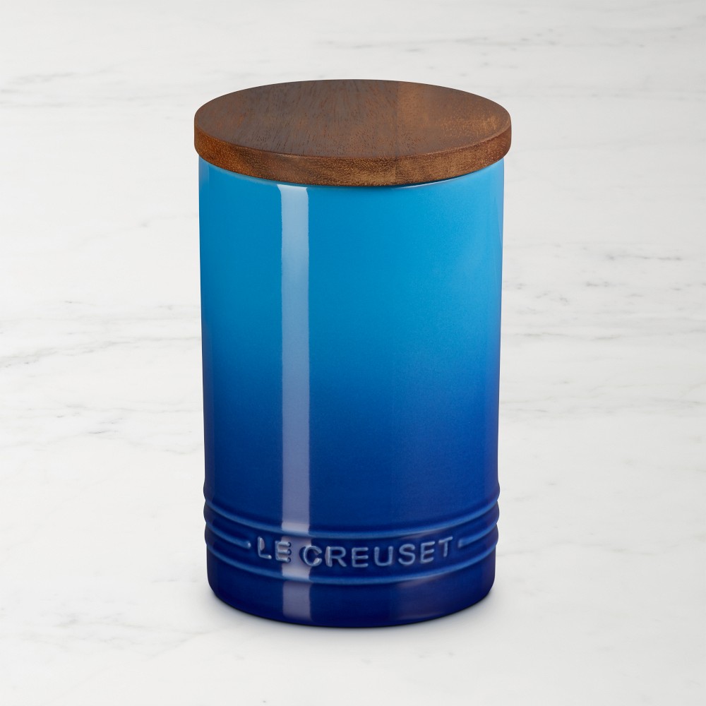 Le Creuset Signature Canister with Wood Lid - 26 Oz., Marseille