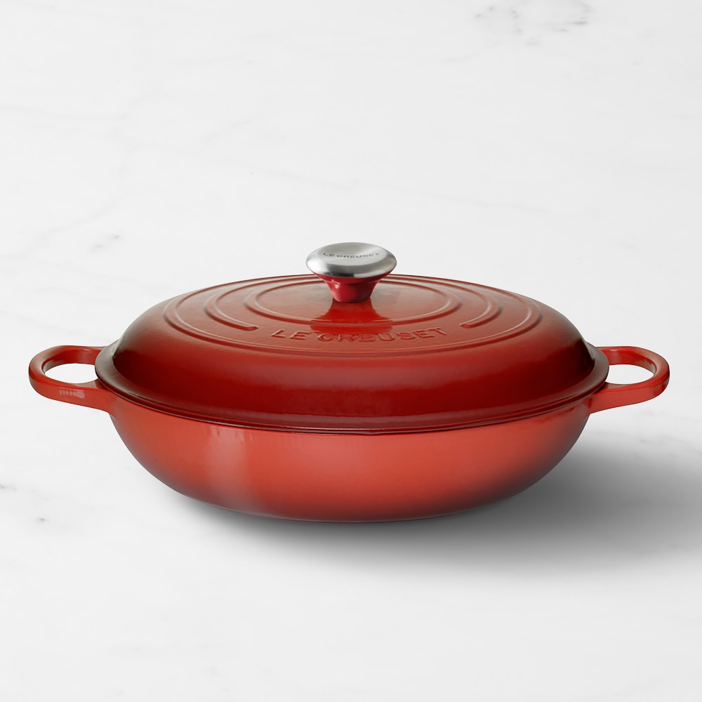 Le Creuset Signature Enameled Cast Iron Braiser - 5-Qt., Red
