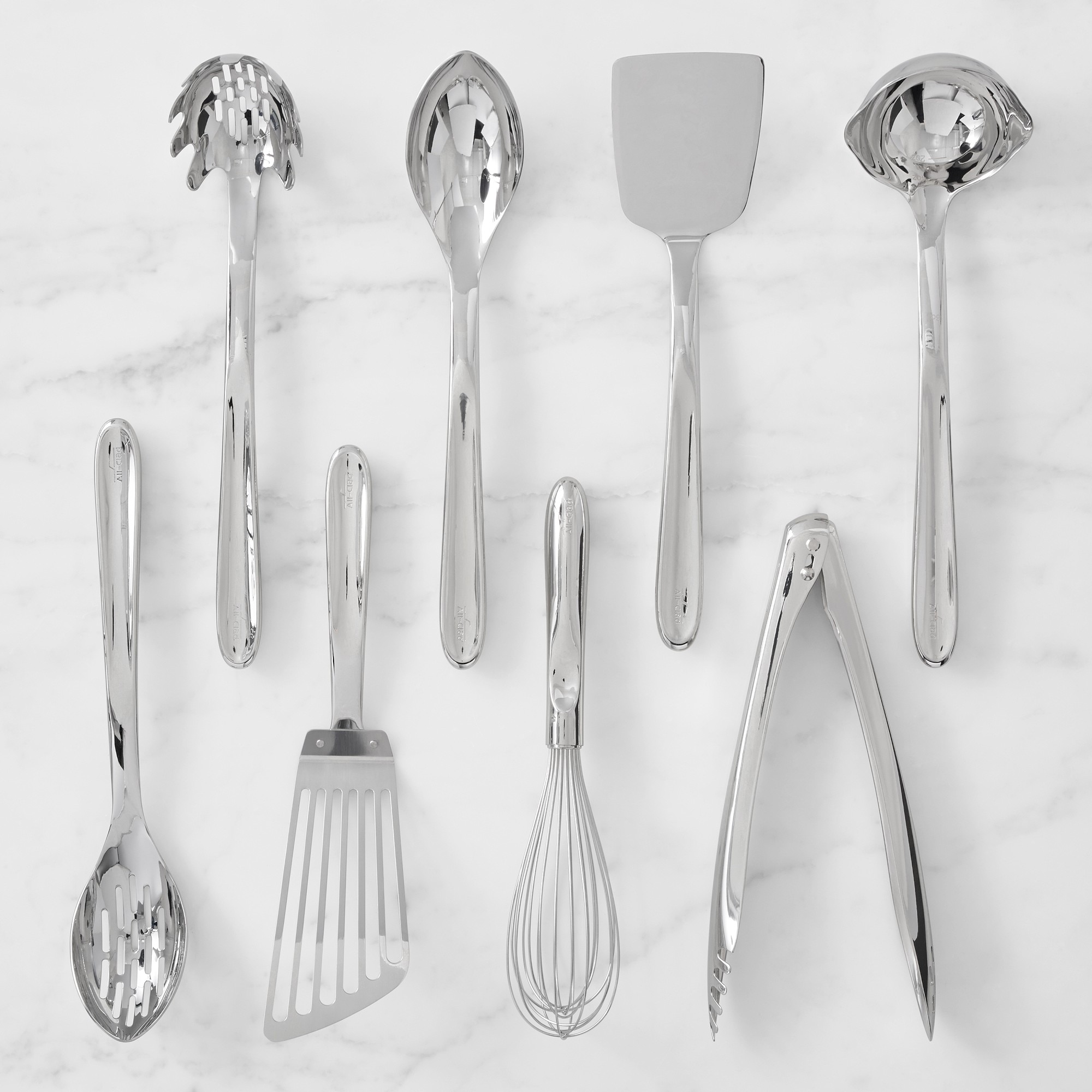 All-Clad Precision Stainless-Steel Utensils, Set of 8 Simolary simolary.com