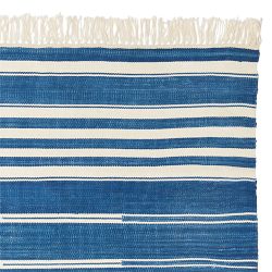 Captiva Flatweave Rug Swatch, 18" X 18", Blue