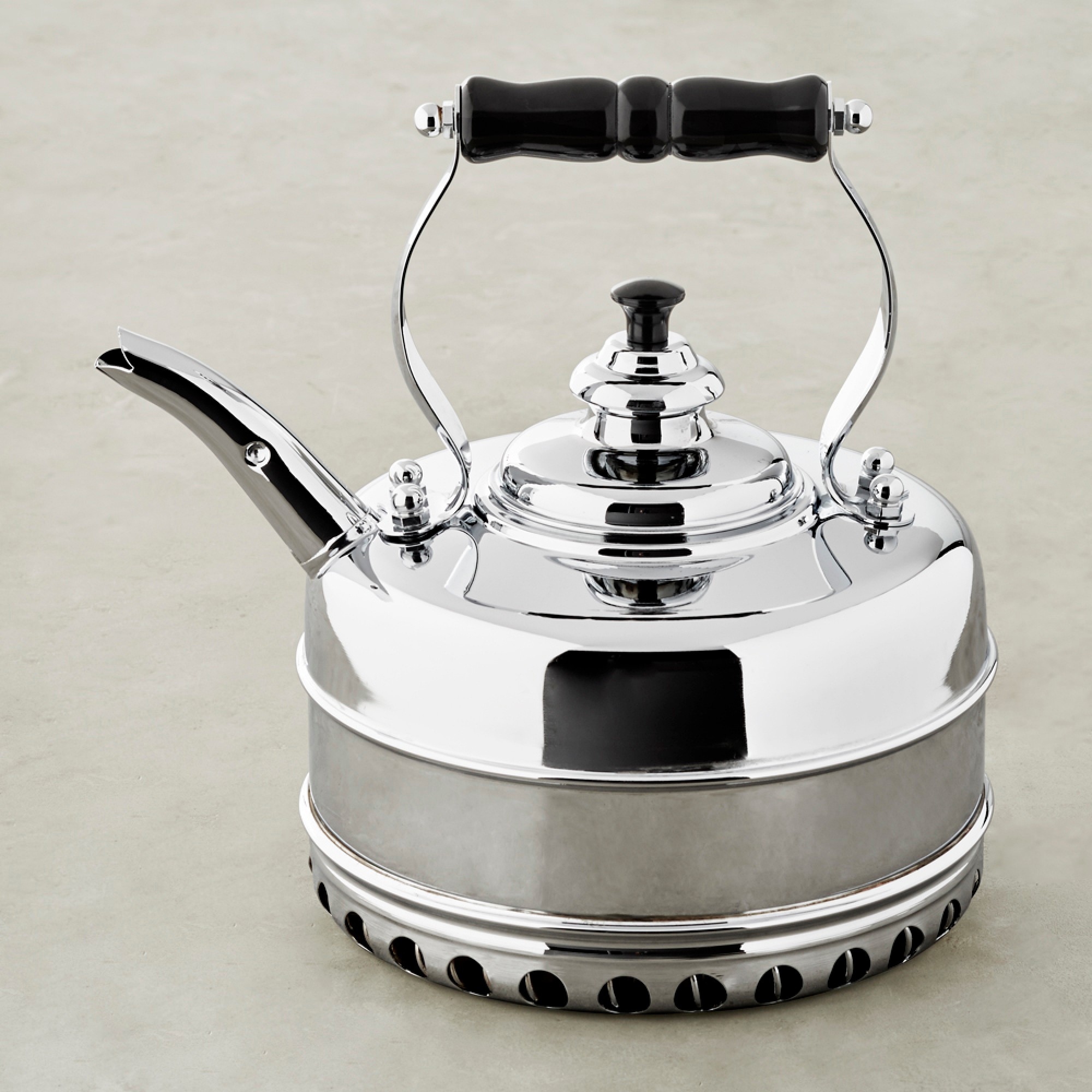 Simplex Buckingham No 3 by Newey & Bloomer Chrome Rapid Boil Tea Kettle Simolary simolary.com