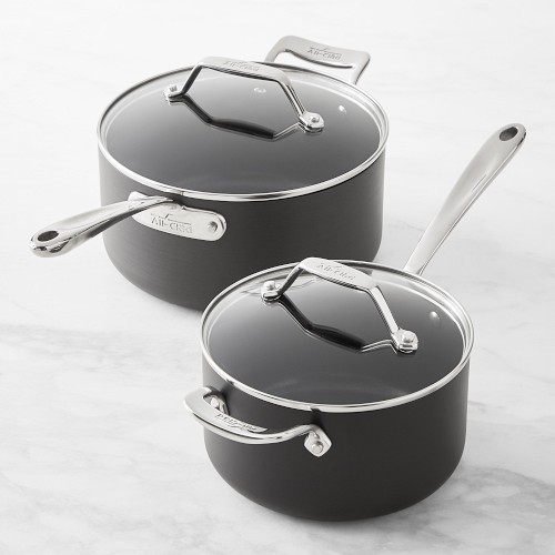 All-Clad Essentials Nonstick Saucepans, Set of 2