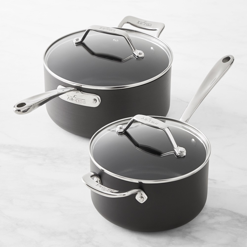 All-Clad Essentials Nonstick Saucepans, Set of 2 - Set of 2