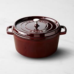 Staub Enameled Cast Iron Round Dutch Oven, 7-Qt., Grenadine