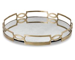 OPEN BOX:Antique Mirrored Tray, Large