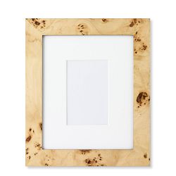 OPEN BOX:Exotic Burl Wood Gallery Picture Frame, 4" X 6"