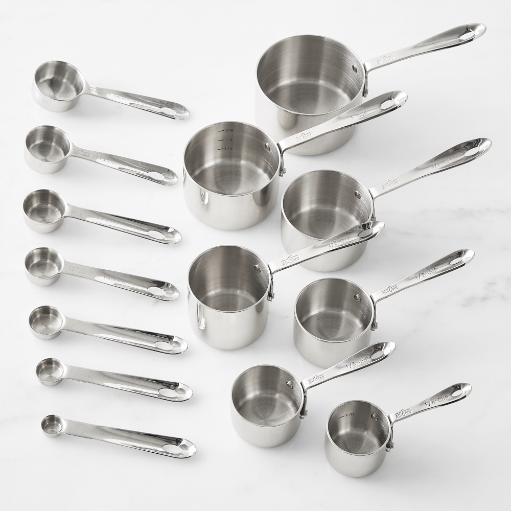 All-Clad Stainless-Steel Measuring Cups & Spoons - Set of 14