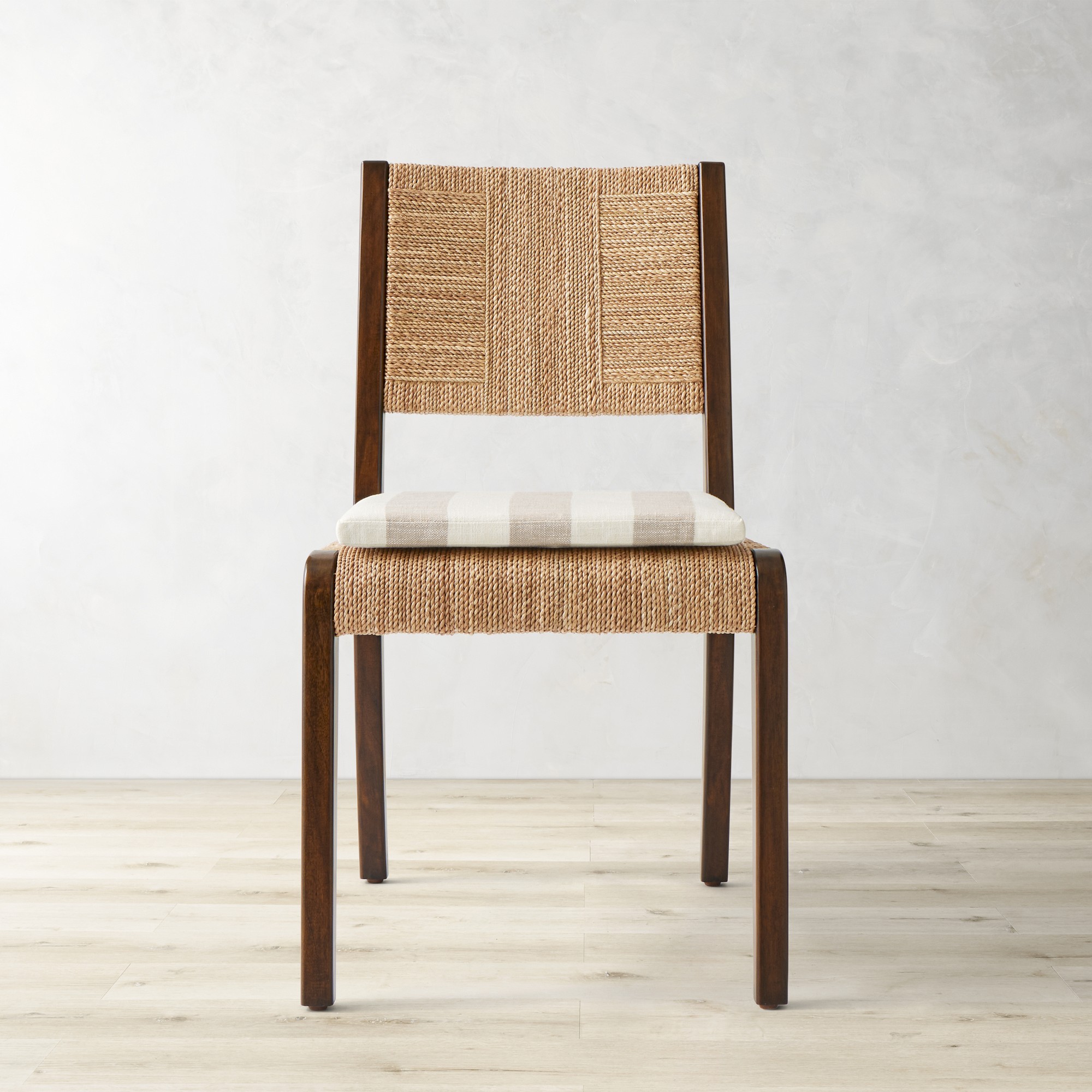 Basketweave Cabana Stripe, Stone