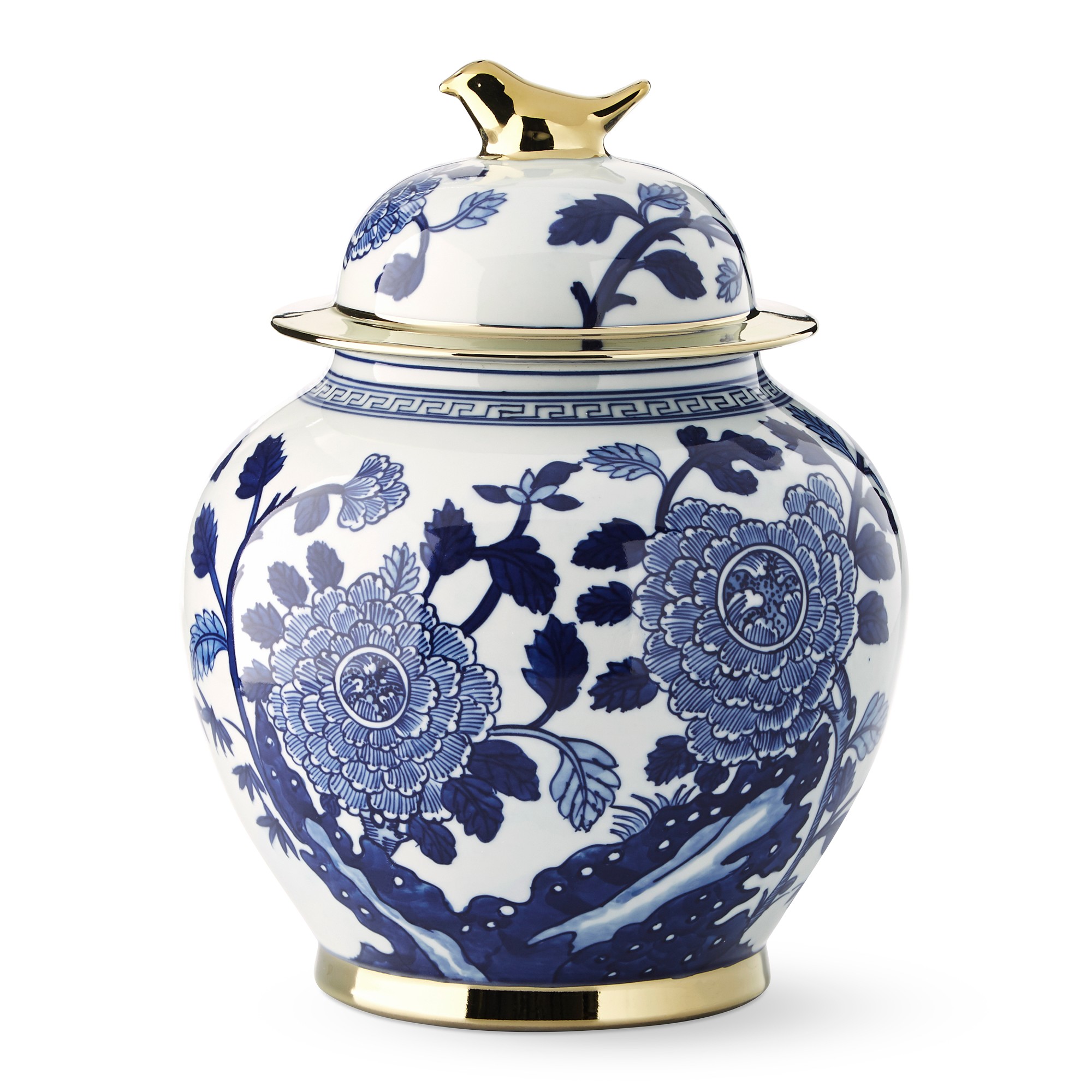 Ginger Jar With Figural Handle, Bird Simolary simolary.com